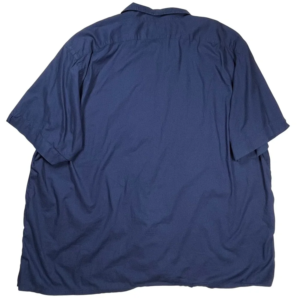 Polo Ralph Lauren Button Up Shirt Men 4XB Navy Short Sleeve Pony Logo Camp